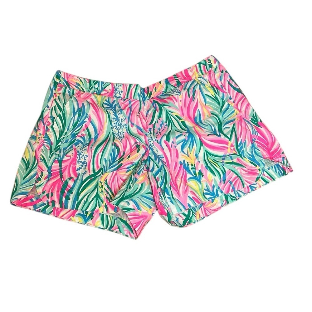 Lilly Pulitzer Ocean View Short Multi Sea Turtle Soirée Sz Small